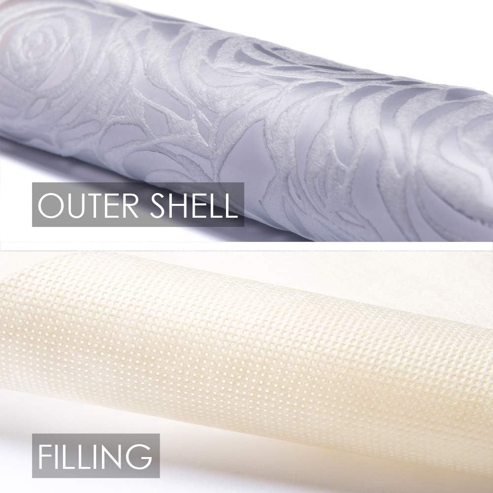 PRANDOM Larger Collapsible Storage Box with Lid [1-Pack] Fabric Decorative Storage Bin Cube Organizer Container Basket with Cover Handles for Bedroom Closet Living Room Gray 17.7x11.8x11.8 Inch