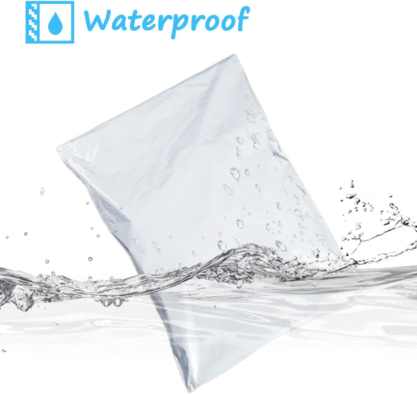 200PCS Poly Mailers 12 x 15.5 Inch, 2 Mil 5 Layer Waterproof Shipping Bags for Mailing, Clothing, Books and Package, Strong Adhesive Self Sealing Postal Envelopes for Small Business, White