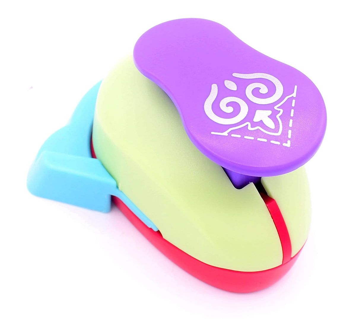 Kucaaa Craft Lever Corner Punch Eambossing Puncher Fancy Corner Punch Hollow Right-Angle Handmade Scrapbooking Embossing Punch (Flame Pattern)