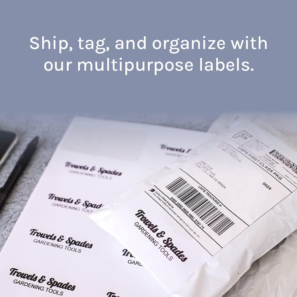Premium Label Supply White Sticker Address Labels – 2" x 4" – Laser/Inkjet Compatible – (10 per Sheet), 2000 Sheets – 20,000 Total Adhesive Labels