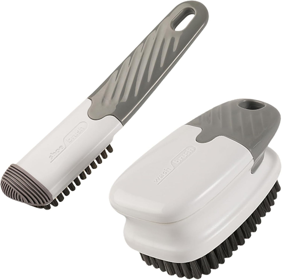 Cleaning Brush Household Small Laundry Brush for Soft Bristle Scrub Clothes Shoe Underwear Fabric Hand Cleaning Brush (B-Gray)