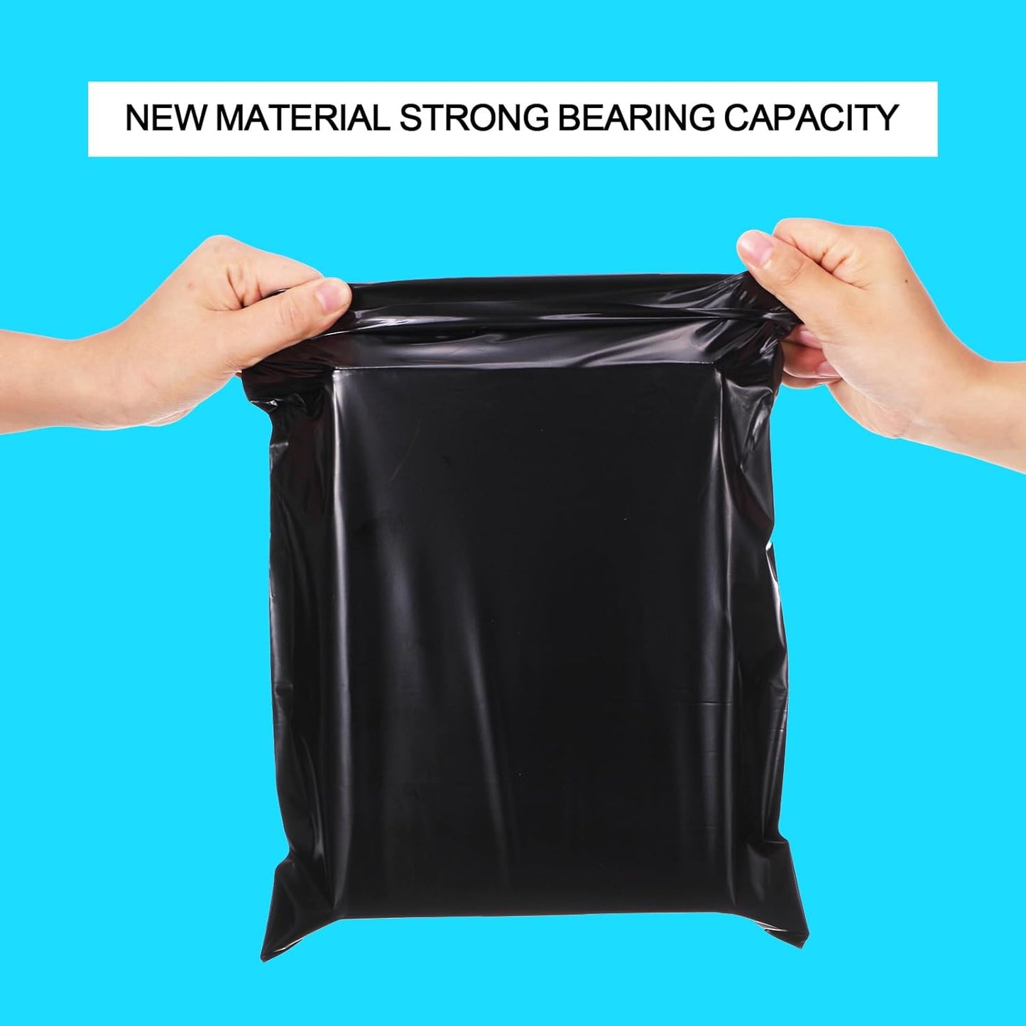Outus 240 Pcs Poly Mailers Variety Pack Mailing Shipping Bags 6 Assorted Sizes Shipping Envelopes Self Adhesive Waterproof and Tear Proof Packaging Bags for Clothing Books Gift (Black)