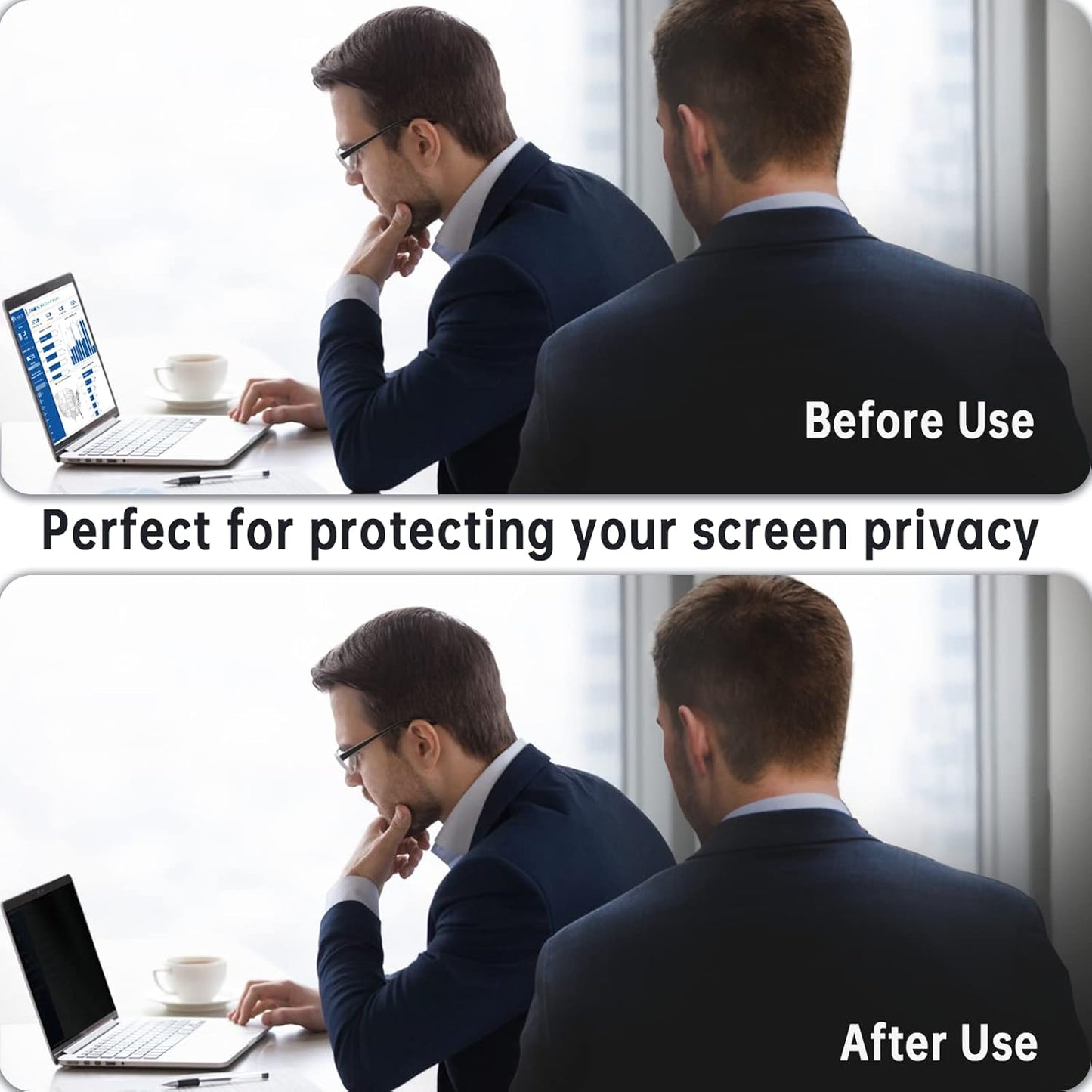 Magnetic Privacy Screen for Macbook Air 13 Inch (2018-2021, M1) / Macbook Pro 13 in (2016-2022, M1, M2), Removable Anti Blue Light Glare Filter for Mac 13In Laptop