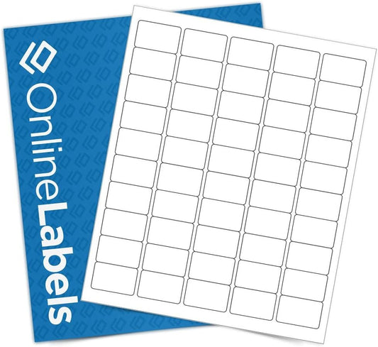 1.5 x 1 Rectangle Barcode Labels - Pack of 250,000 Labels, 5,000 Sheets - Inkjet/Laser Printer - Online Labels