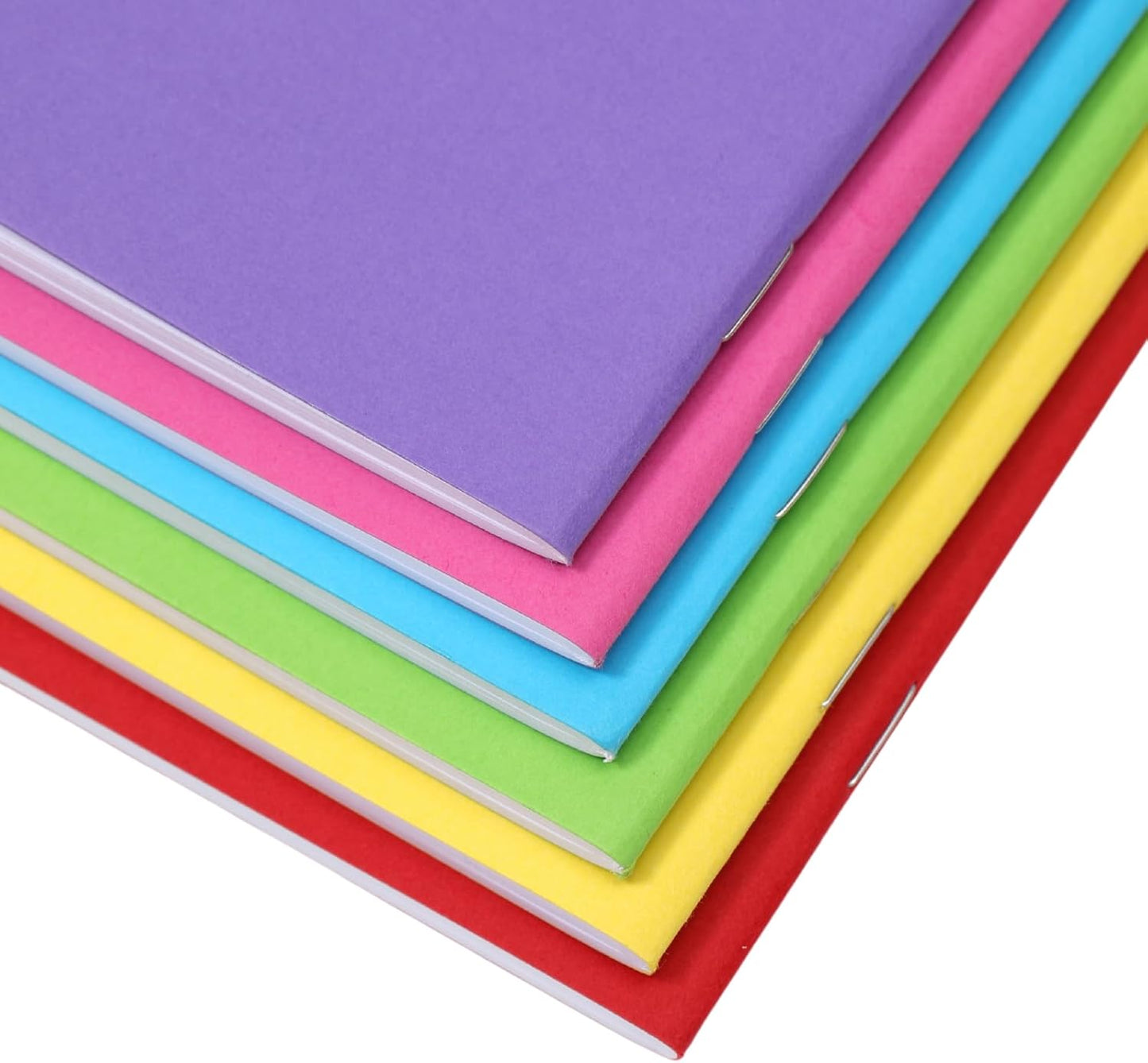 24 Pack Blank Books for Kids to Write Stories, Mini Notebook Bulk Small Unlined Journals for Arts & Crafts, Drawing, Sketching, 24 Sheets/48 Pages (Colorful Covers, 4.3 x 5.6 In)