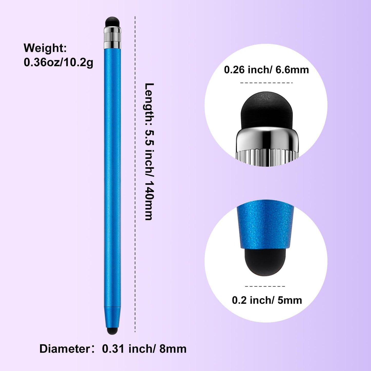 ChaoQ Stylus Pen for Touchscreen, 6pcs High Sensitivity and Precision Stylus Pen for iPad iPhone Android and All Touch Screens