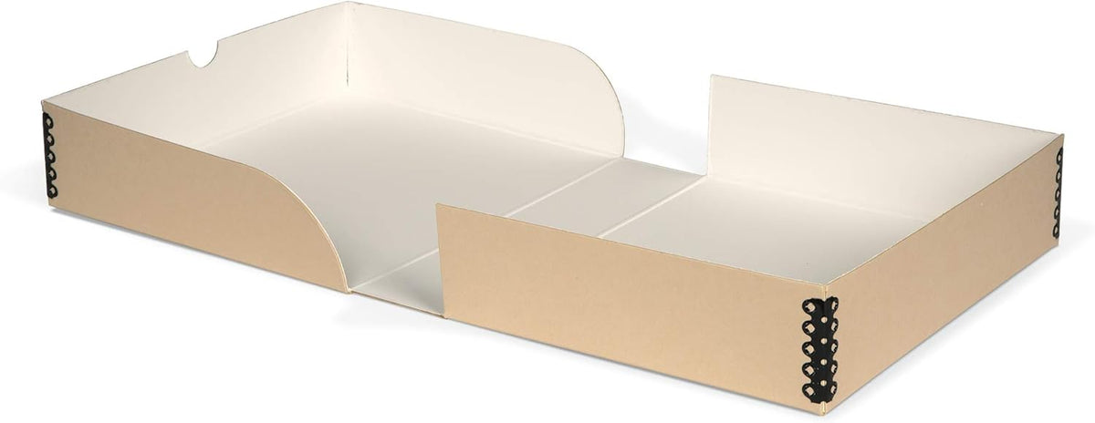 Gaylord Archival Tan Clamshell Preservation Box - 11 1/2W x 17 1/4L x 3" H