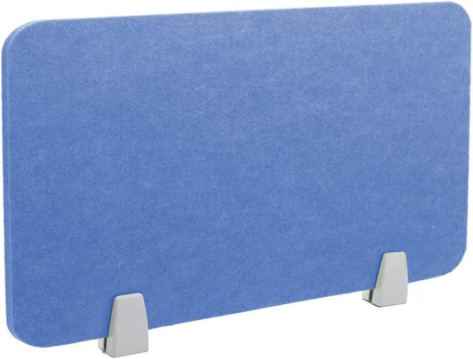 Icegrey Acoustic Desk Divider Privacy Panel Removable Sound Absorbing Desk Partition Board with 2 Clips for Student Call Centers Offices Braries Classrooms Library, Light Blue, 35.1x11.7"