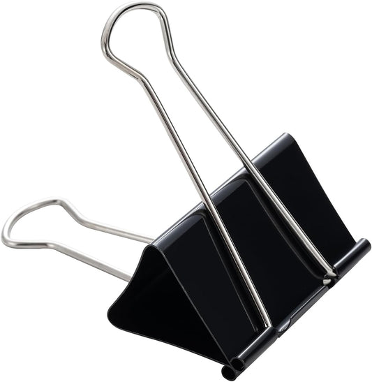 Jumbo Binder Clips 3 Inch, Black, Binder Clips Extra Large Heavy Duty for Office Supplies (36)
