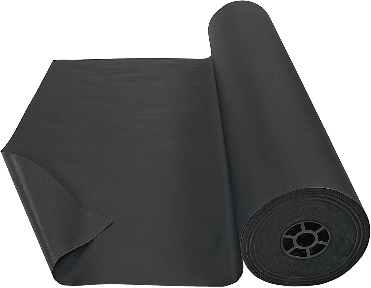 Colorations Dual Surface Paper Roll Classroom Supplies for Arts and Crafts Black (36" x 1000') (Item # DSBK)