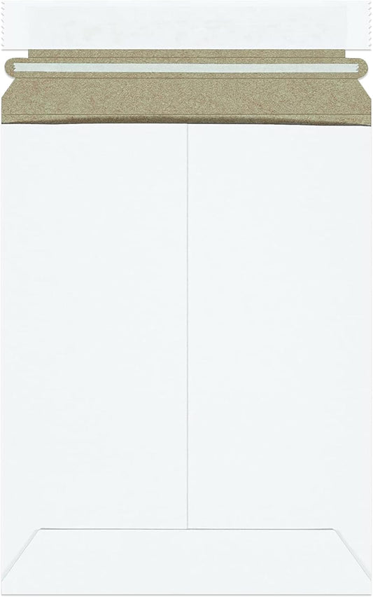 BOX USA StayFlat Mailer, 7"L x 9"W, Pack of 100 | Stayflats Envelope Keeping Photo, Document, Artwork Protected During Mailing and Shipping, 7x9