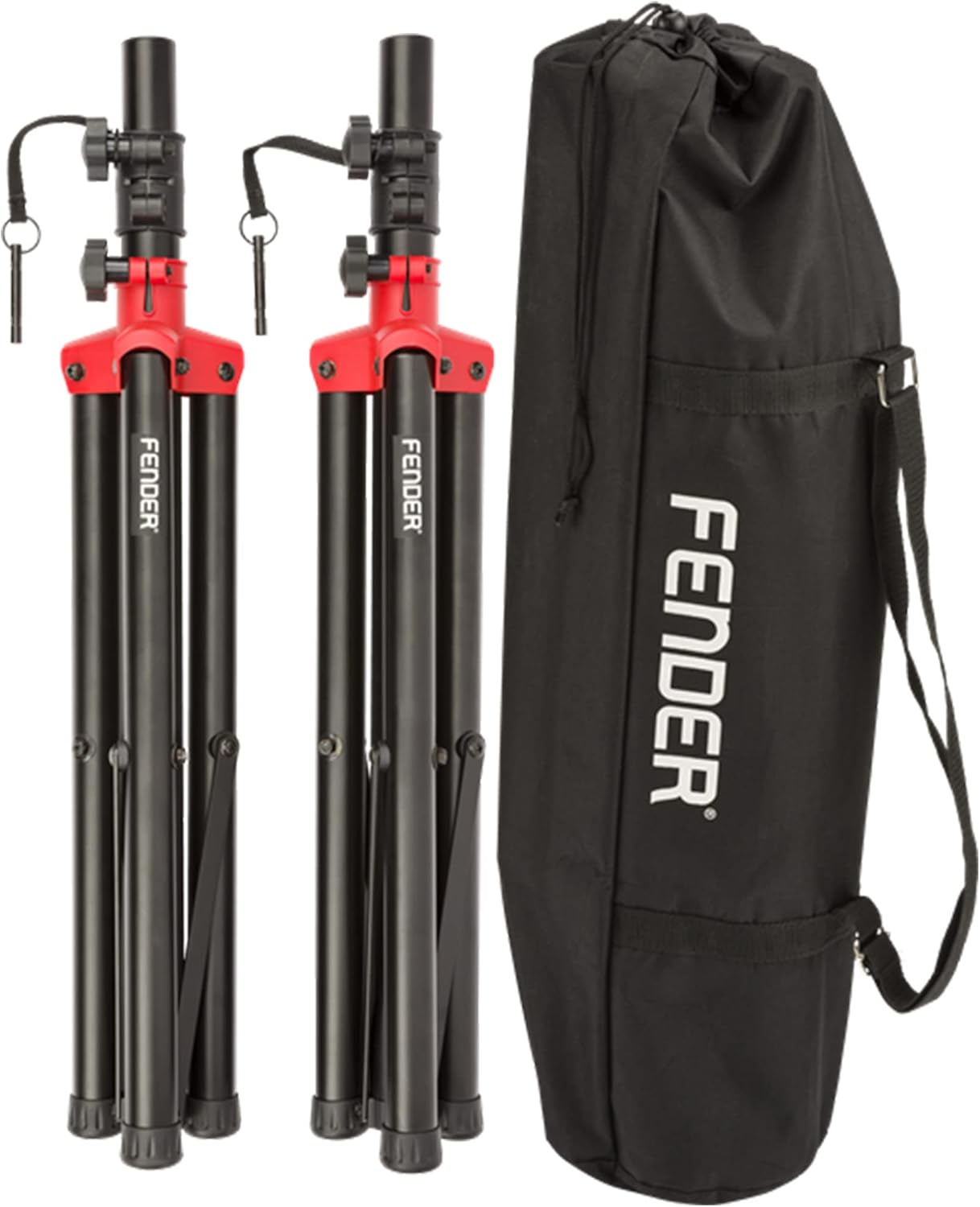 Fender Passport Event S2 Portable PA System Bundle with Compact Speaker Stands, XLR Cable, and Instrument Cable