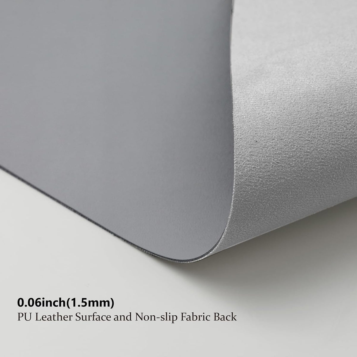 HOMIEAZICOZI Leather Desk Mat - Non-Slip PU Pad for Office and Home Organization Accessories Ideal Large Mouse Mats on Top of Desks (Dark Gray,36''x 17'') (DPD-DGr-L)