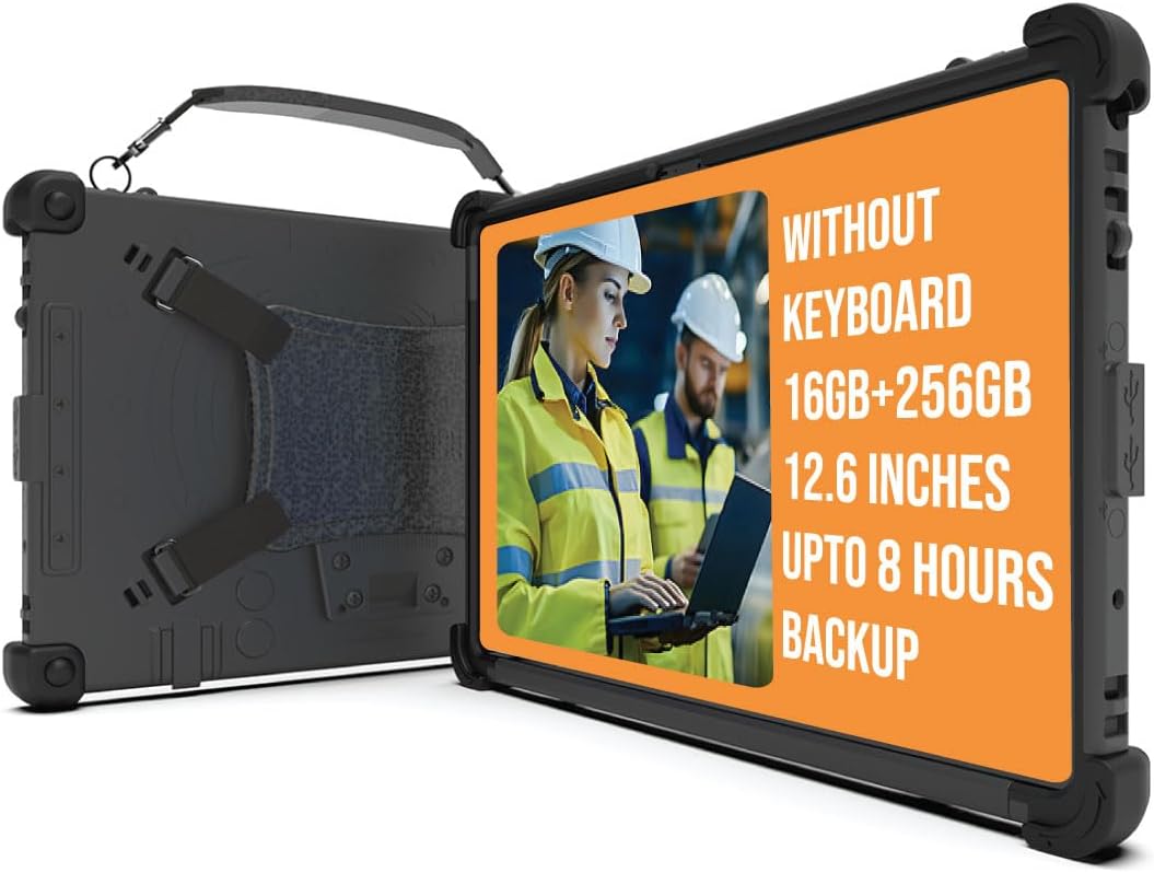 MobileDemand Flex 12B 2-in-1 Rugged Windows 11 PC – 16GB RAM, 256GB SSD, 12” Touchscreen, 2lb, MIL-STD-810H Certified, Ideal for Field & Industrial Work