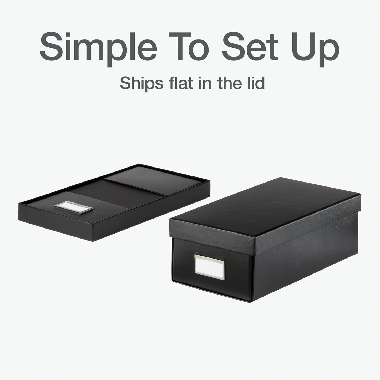 Oxford Keepsake Box, Protective Storage Box, Home and Office Organizer, Photo Storage Box, Souvenir Organizer, Small, 6" x 12" x 4 1/4" (41789)