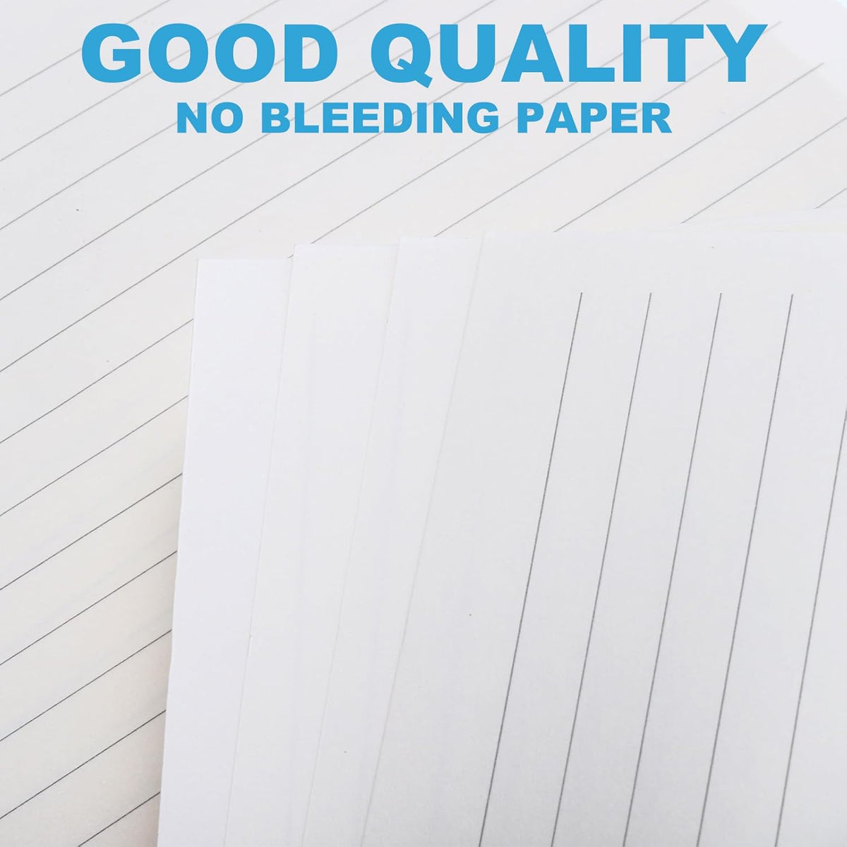 PATIKIL A5 Ruled Refills Inserts 6-Ring Binder Loose Leaf Planner Filler Paper Planner Inserts, 80 Sheets/160 Pages, Lined, White