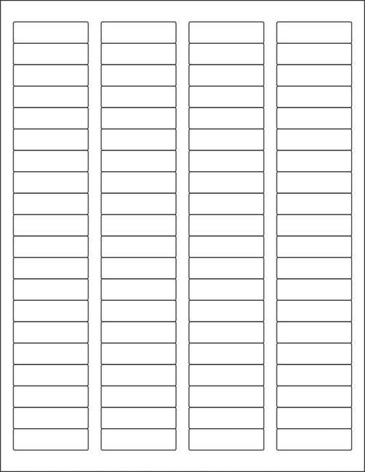 NextDayLabels – 1-3/4" x 1/2" Rectangular Sticker Labels for Printer - White Laser/Inkjet Printer Labels Return Address Labels Shipping Label Stickers (100 Sheets, 80 Per Sheet, 8000 Labels)