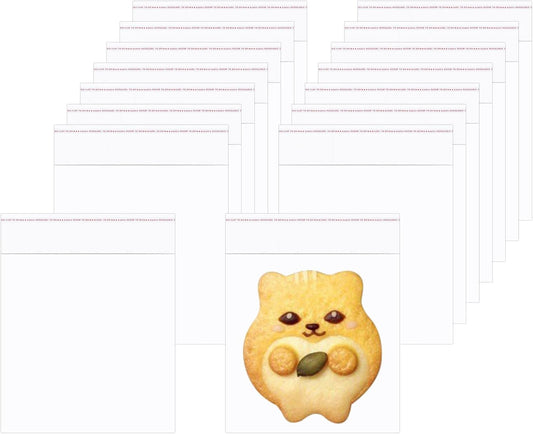 3" x 3" Small Cellophane Bags 300pcs Clear Self Sealing Bags Cello Jewelry Packaging Bags 1 Mil for Earrings Candies Bakery Candle Cookie (12 Sizes to Choose from)