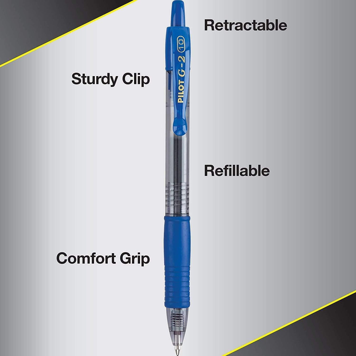 Pilot, G2 Premium Gel Roller Pens, Bold Point 1 mm, Pack of 14, Blue