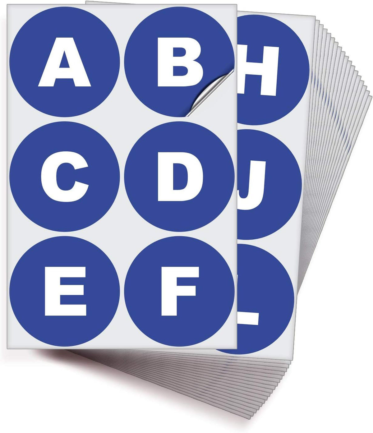 iSYFIX Blue Vinyl Letters Stickers - 4 inch Self-Adhesive, A to Z, 4 of Each Letter - Premium Decal for Indoor & Outdoor, for Inventory, Storage, Organizing, Alphabet for Boxes, Toolbox, Lockers