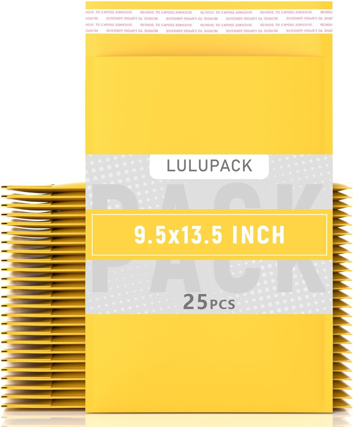 Yellow Kraft Bubble Mailers 9.5x13.5 inch 25 Pack, Lightweight Packaging Padded Mailing Envelopes, Self Seal Kraft Envelopes Shipping Bags for Cosmetics