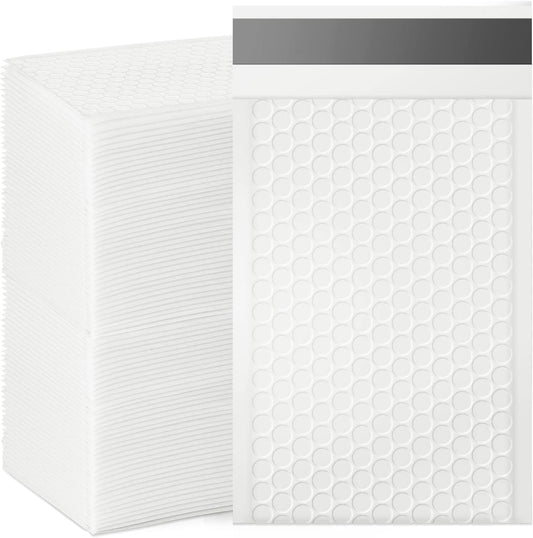 Bubble Mailers, 4x7 Inch Padded Bubble Mailers Pack of 100 Bubble Envelopes Opaque Self Seal Adhesive Waterproof Bags for Shipping and Packaging (White, 4x7-100Pc)