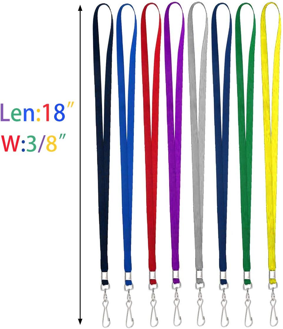 Bird Fiy Bulk Purple Lanyards for Id Badges Nylon Neck Flat Lanyard for ID Name Badge Holder/Name Tag