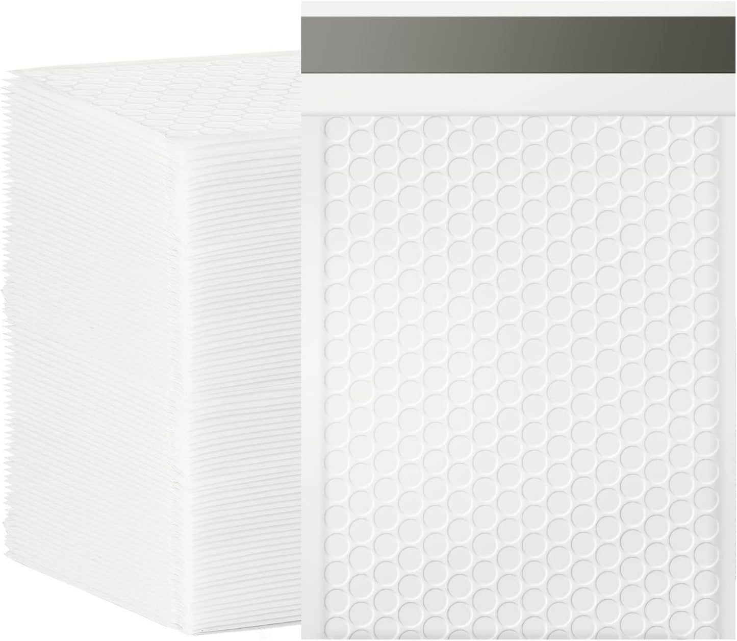 Bubble Mailers, 6x9 Inch Padded Bubble Mailers Pack of 100 Bubble Envelopes Opaque Self Seal Adhesive Waterproof Bags for Shipping and Packaging (White, 6x9-100Pc)