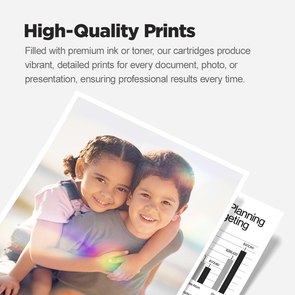 LD Products Remanufactured Ink Cartridge Replacements for HP 56 C6656AN & HP 57 C6657AN (2 Black, 2 Color, 4-Pack) Compatible with Deskjet 450 450cbi 450ci 450wbt 5150 5150v 5150w 5151 5550 5550v