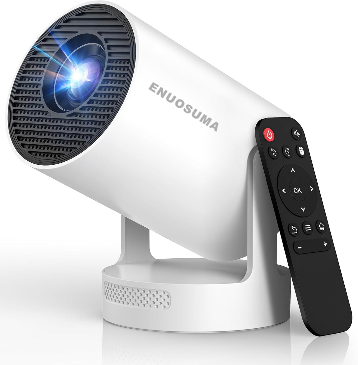 【Electric Focus】Projector 4K Support, Mini Projector with Wifi6 and Bluetooth, HY300pro Upgrade Enhanced Version Smart Proyector, 5w Speaker, Electric Focus, Auto Keystone Correction 35"-130" Screen