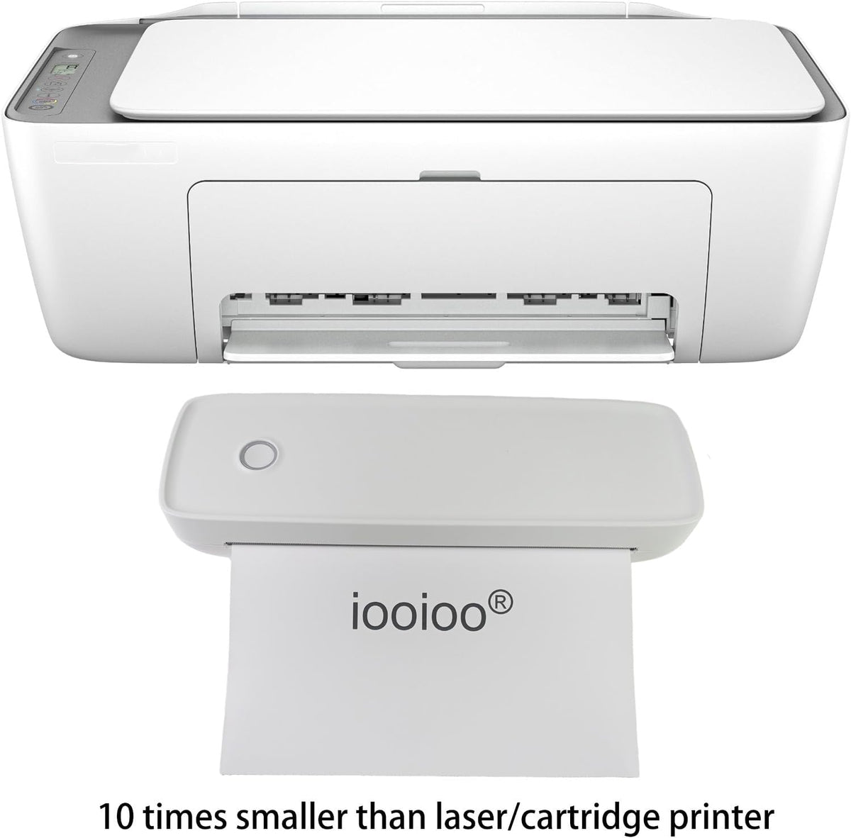 IOOIOO A80 Portable Thermal Printer 8.5x11 Letter Size, Tattoo Stencil Machine, no Ink Inkless, Bluetooth,for iPhone Android Mobile Phone Laptop PC,Home Office Travel-White