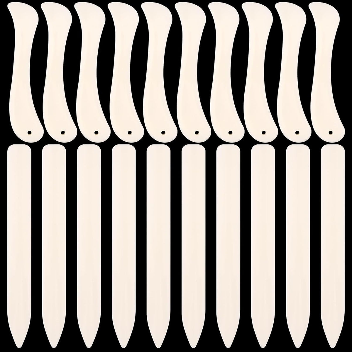 20 PCS Bone Folder Tool, Plastic Bone Folder Crafts Scoring Folding Creasing Paper Crafting Scrapbooking Tool for Paper Leathercrafts Bookbinding and DIY Card Making Handmade(2 Styles)
