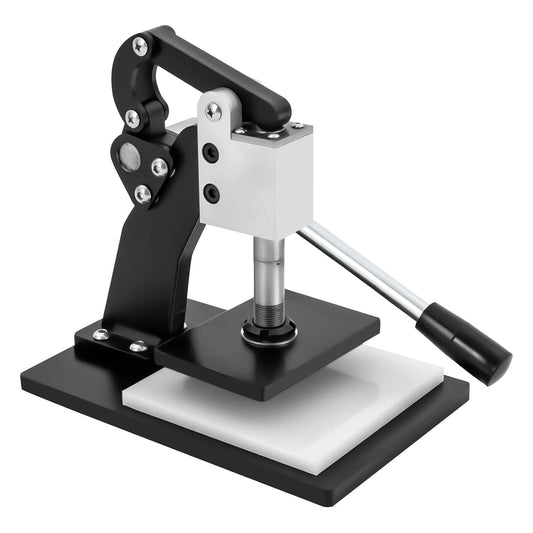 Manual Leather Cutting Machine, 5.12''x3.54'' Leather Embossing Stamping Machine Press Molding Machine for PVC Sheet, Fabric, Silicone, Paper