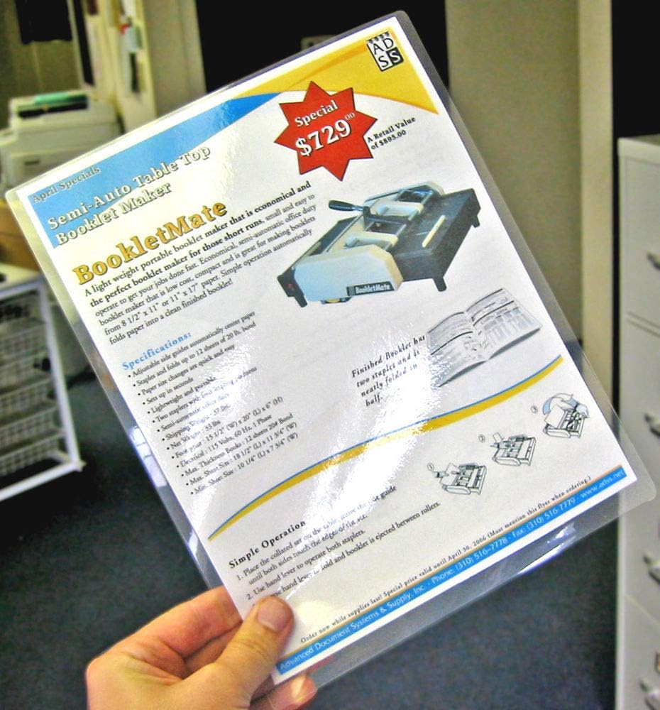 9527 Product Thermal Laminating Pouches 3 Mil Clear Letter Size Laminating Sheets - 8.5 X 11 Inch (500 pcs/Pack)