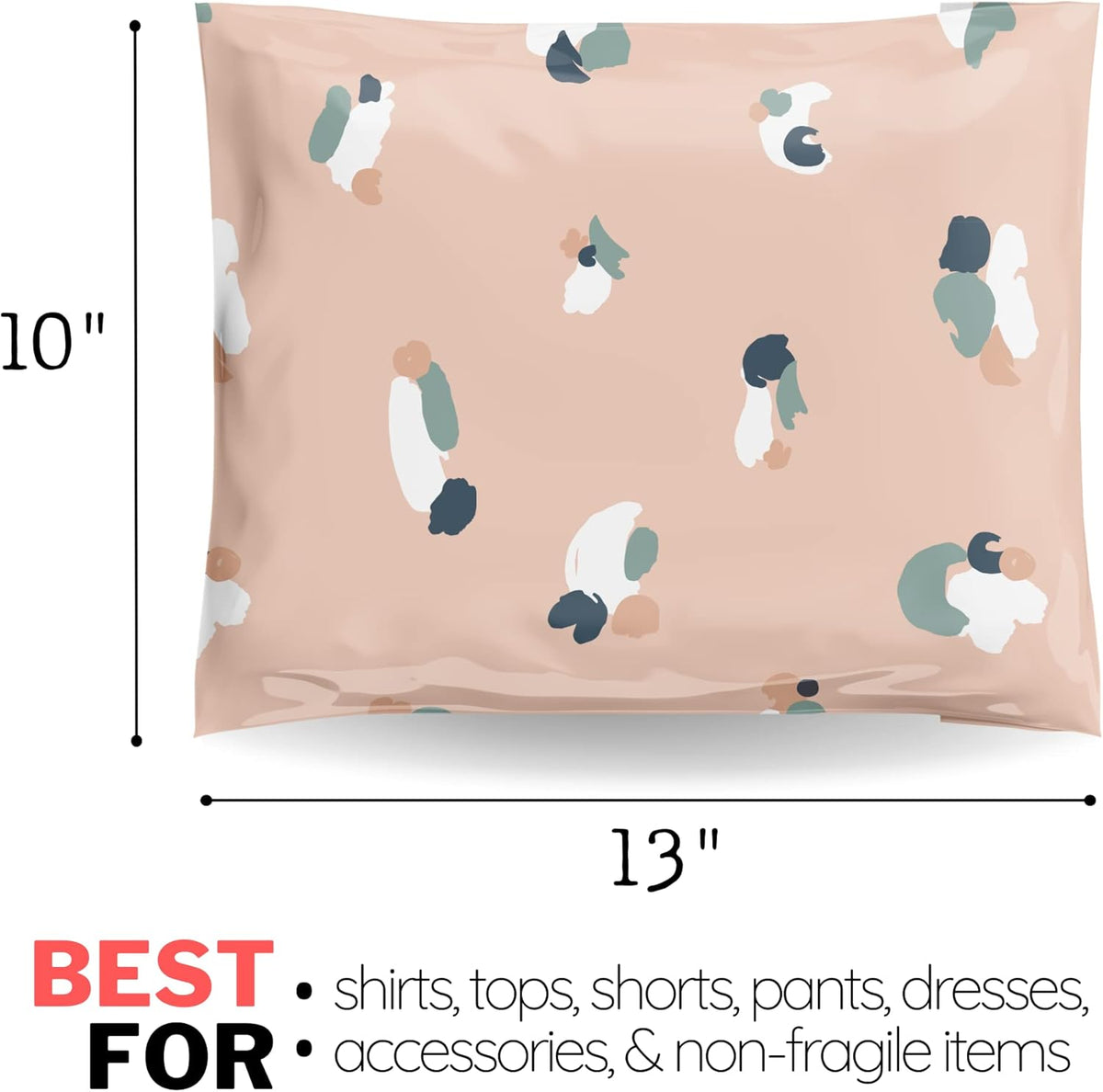 Poly Mailers 10x13 100 Pack | Self-Sealing Shipping Bags Envelopes for Small Business | Waterproof Durable Packaging | Floral | Pink | à la mode Mailers