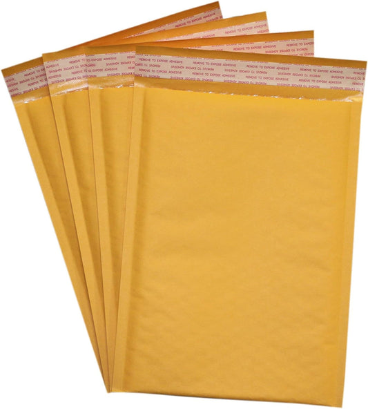Secure Seal #1 7.25x12 Kraft Bubble Mailers Padded Shipping Envelopes (Pack of 100)