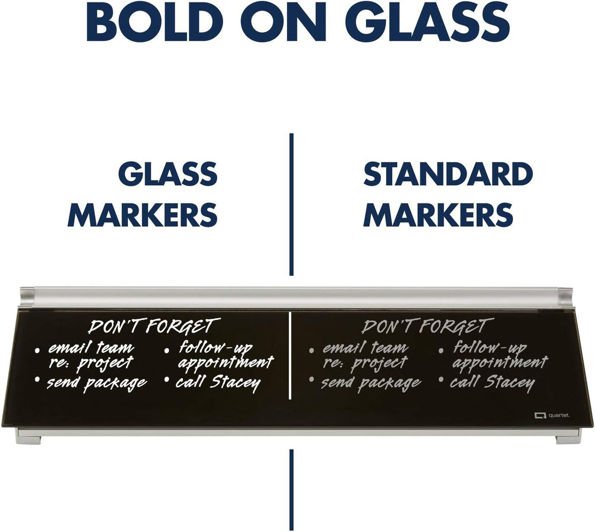 Quartet Glass Dry Erase Markers, Whiteboard Markers, Fine Tip, White and Neon Colors, 6 Pack (79558Q)