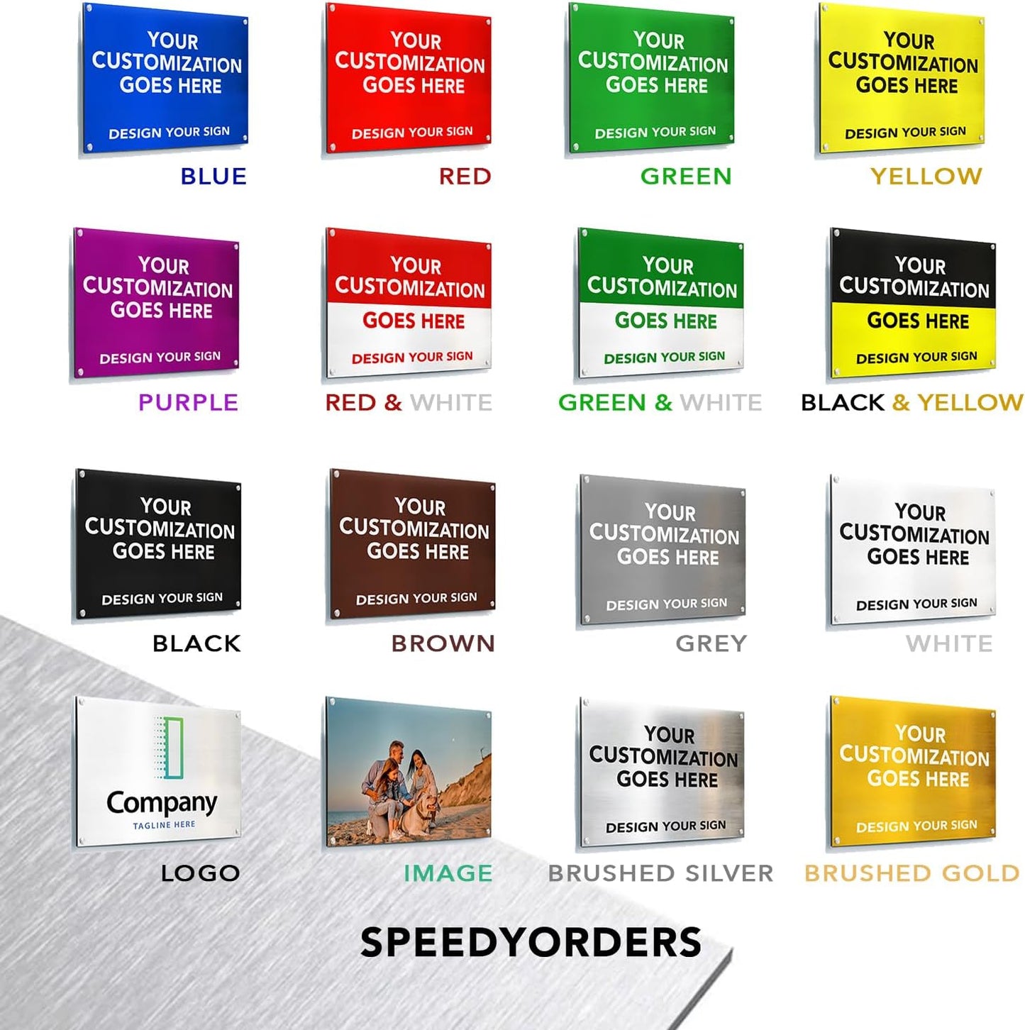 Custom Outdoor Metal Sign, Personalized Aluminum Safety and Business Signs, Waterproof (White, 24x18 In)
