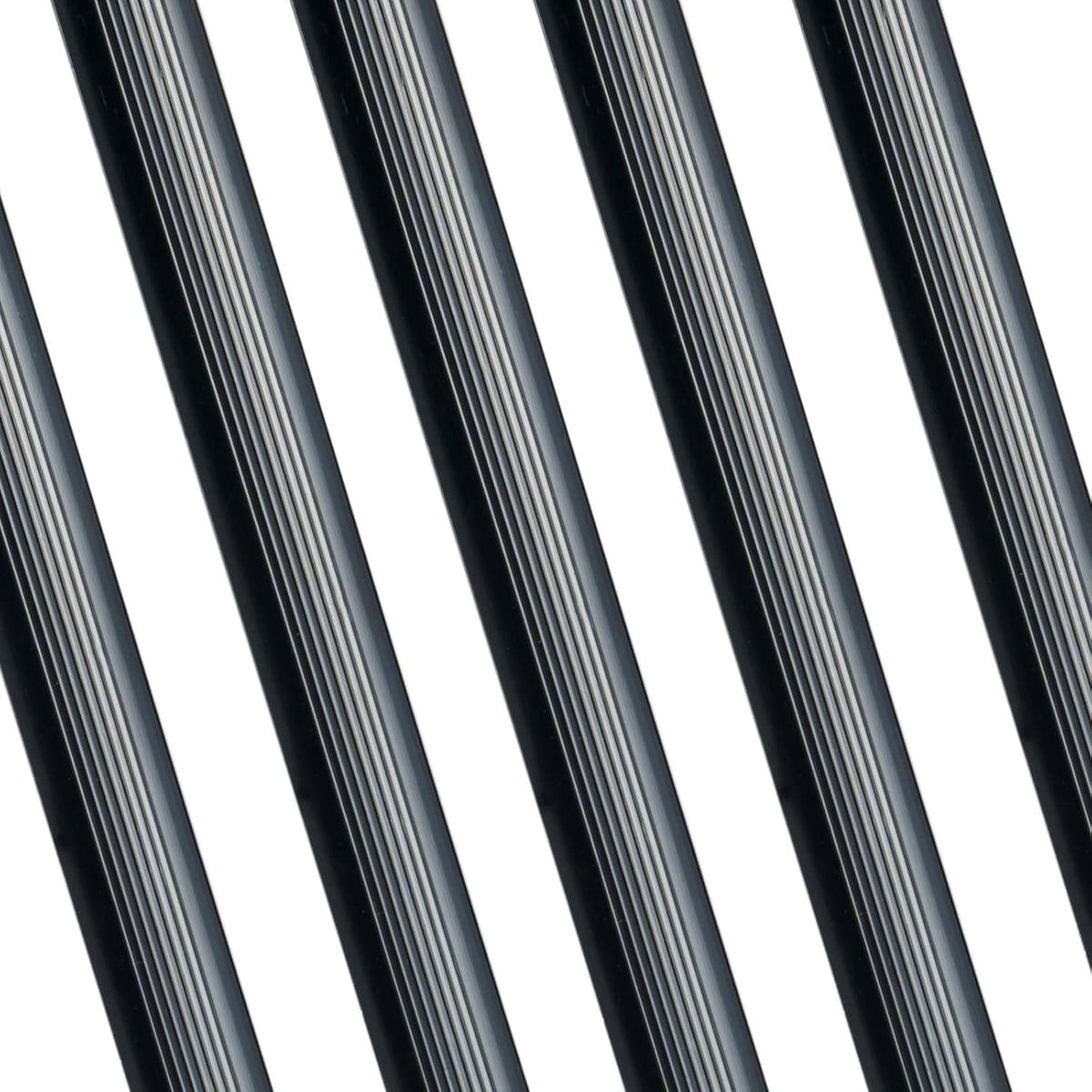Binditek 25 Pack Binding Bars, 25-Sheet Capacity Slide Grip Binding Bars, Black, 5mm Thickness, 11 Inches, for Students and Coworkers