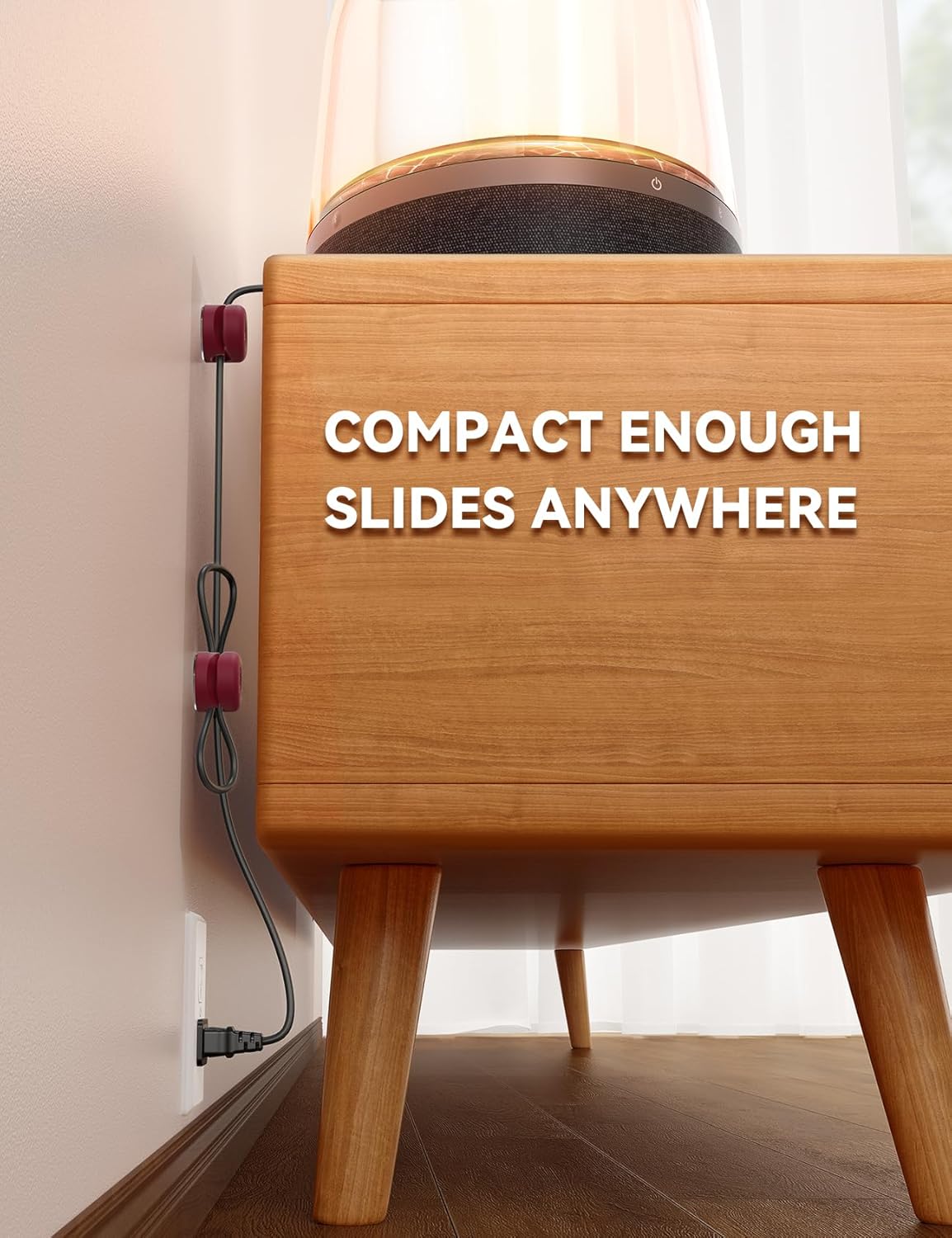 8Pack Cord Organizer JOYROOM Silicone Cable Clips [1s Side-Snap Lock] Desktop Cable Management, Adhesive Phone Charger Wire Keeper for Nightstand Office Workspaces Desk Organization Home Accessories