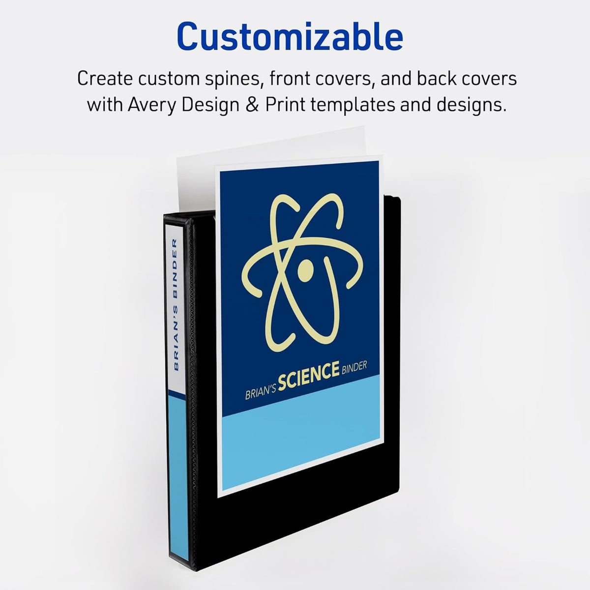 Avery Durable View 3 Ring Binders, 1 Inch Slant Rings, 250-Sheet Capacity, Assorted Bright Colors, 6-Pack (05631) – for School, Office, Teachers, Classrooms & Home Organization