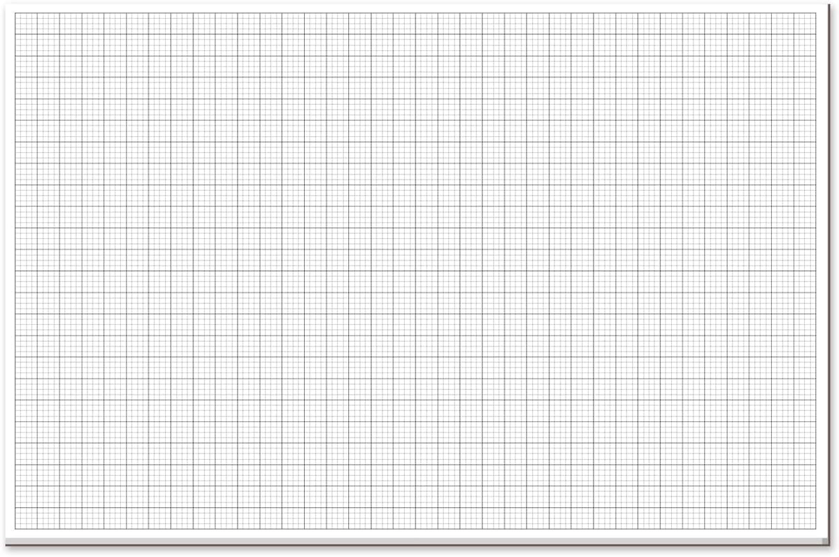 Graph Paper Pad - 30 Sheets/60 Pages, 24" x 36" Large Graph Paper 1" and 1/4" Ruled Grid Paper for Engineer Architect Designer Mathematician Draftsmen Sketch House Commercial Building Plan Drafting