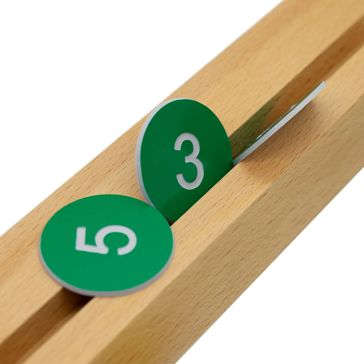 StayMax Plastic Number Tags Engraved Numbered Tags Without Hole (1-50, Green)