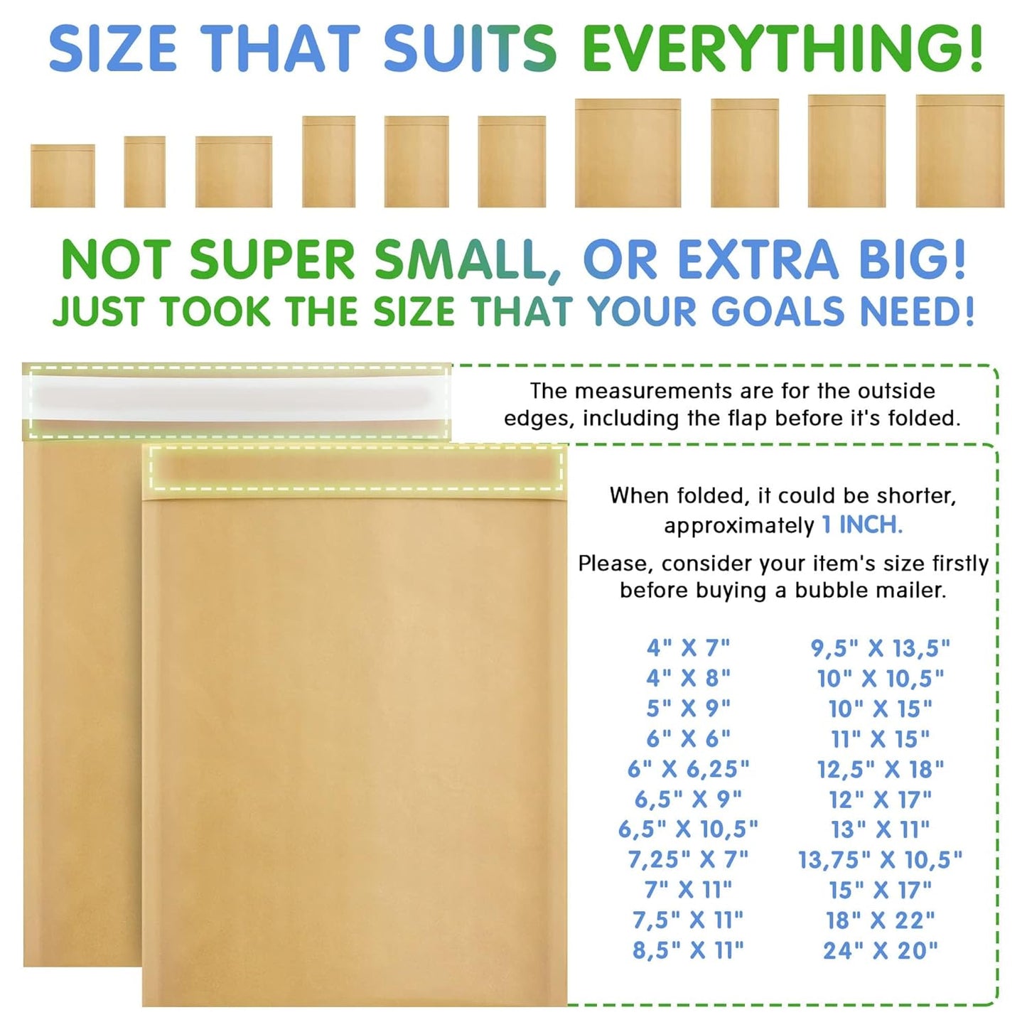 Natural Kraft Bubble Mailer Envelopes, 7.25 x 7 Inches. 25 Pack Mail Padded Envelopes Self Seal. Waterproof Kraft Bubble Mailers. Tear-Resistant Mailing Envelope Padded. Sturdy Paper Mailer