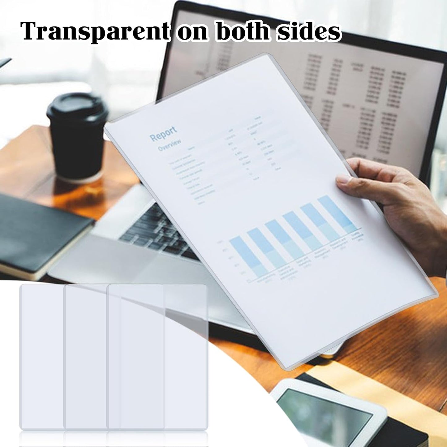 25 Pack 8.5" x 11" Hard Sheet Protectors, Rigid Print Protectors, Clear Waterproof Protectors, Paper Sleeves Photo Plastic Sleeves Hard Plastic Document Holder, Birth Certificate