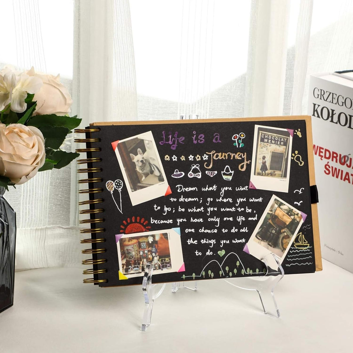 HESTYA 6 Pcs Clear Acrylic Easels Plate Stands Holders to Display Pictures or Other Items for Display Decoration (10 Inch)