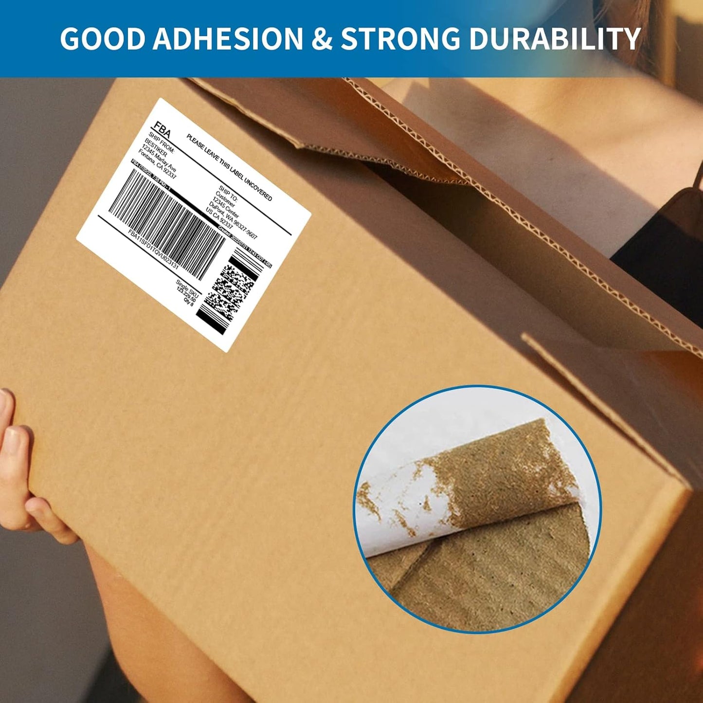 2” x 4” Shipping Address Labels 20000 Labels, BESTIKER 2x4 Printable Labels for Laser Inkjet Printers, White Sticker Mailing Labels for Package Envelopes (10 Labels/Sheet, 2000 Sheets)