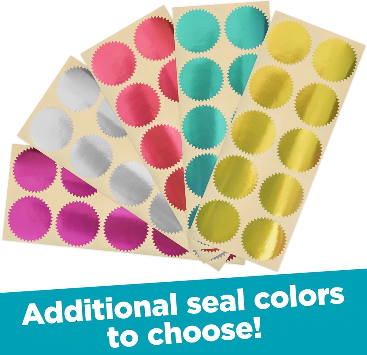 MaxMark Notary Seal Round Embosser for Alaska State - Includes Gold Burst Seal Labels (50 Count)