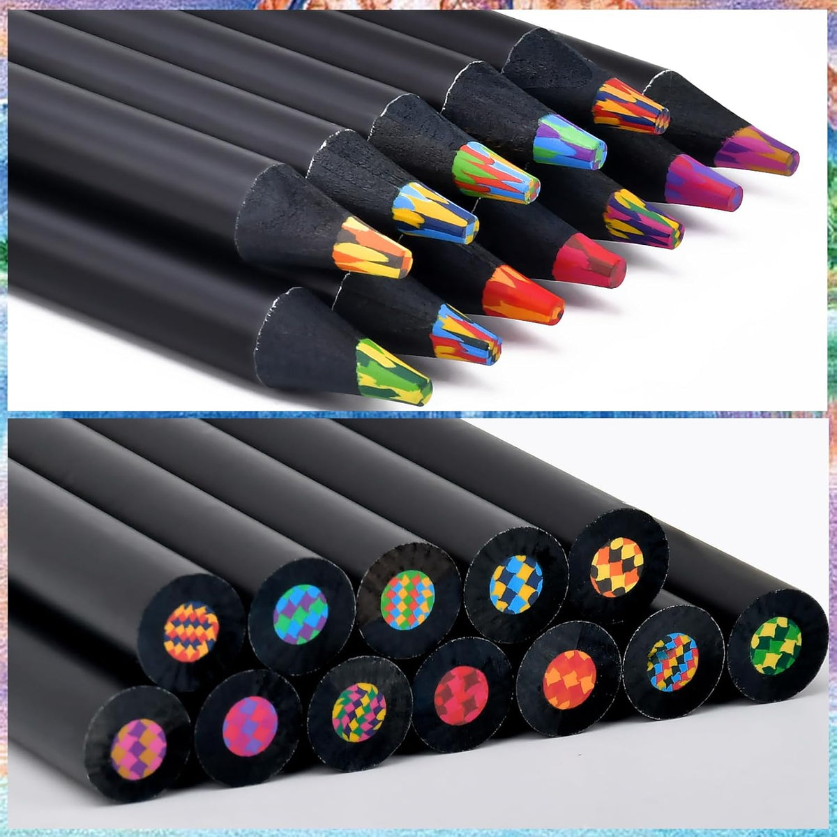 Stocking Stuffers for Kids, Art Supplies 12 Colored Rainbow Pencils, Valentines for Kids Adults, Teen Girl Gifts Trendy Stuff Birthday Party Favors, Arts And Crafts, Easter Basket for 8-12 Year Old