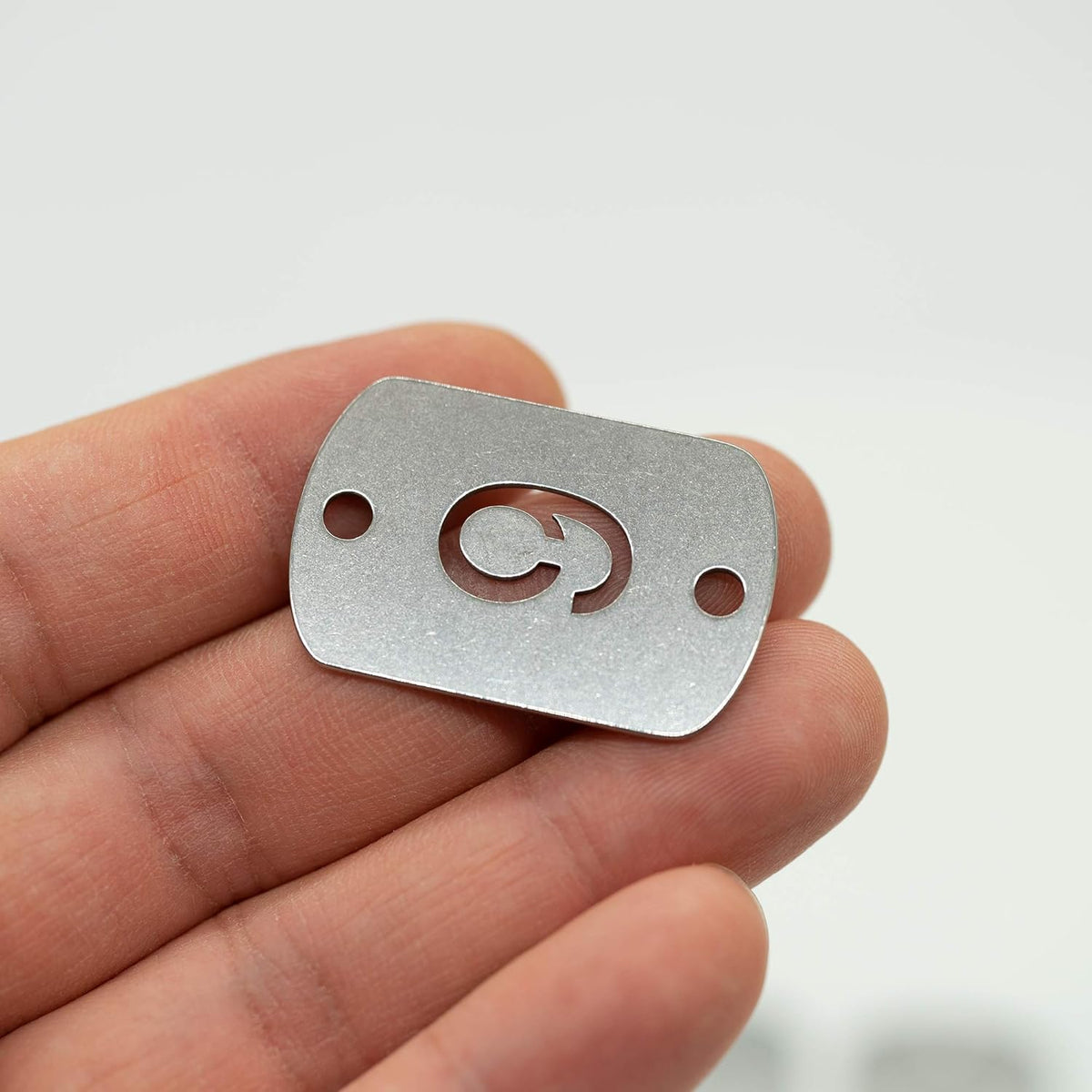 StayMax Rectangular Hollowed Stainless Steel Number Tags Key Tags with Two Holes (101-200)